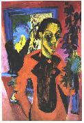 Ernst Ludwig Kirchner Selfportrait with shadow Spain oil painting artist